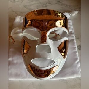 Dr. Dennis Gross LED Facial Mask in White with Rose Gold Accents